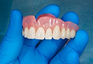 Dentures can be made of a variety of materials