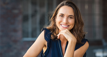 Older woman with healthy smile