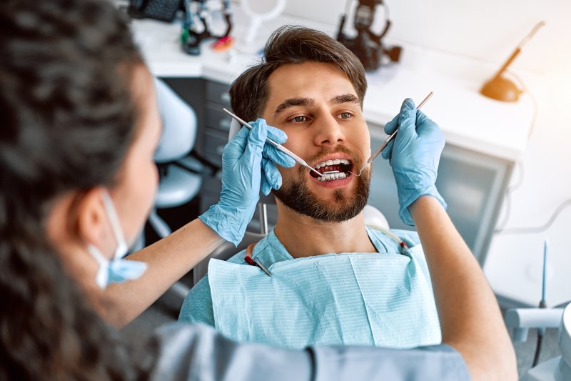 Patient getting braces a second time
